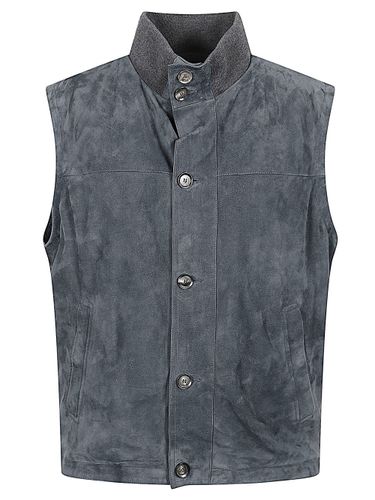 BRIONI Suede Leather Padded Vest - BRIONI - Modalova