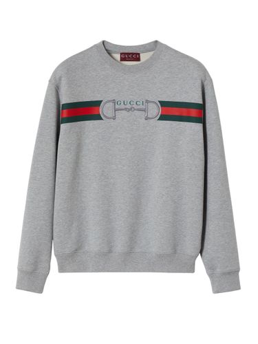 Gucci Logo Cotton Sweatshirt - Gucci - Modalova
