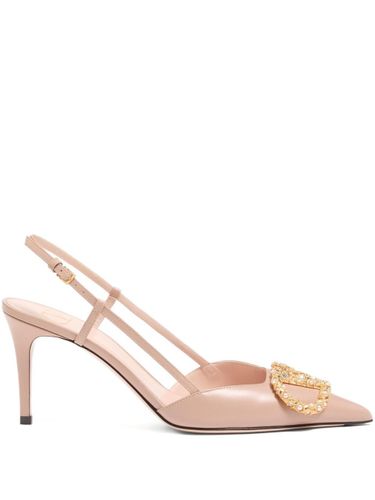 Vlogo Signature Leather Slingback Pumps - Valentino Garavani - Modalova