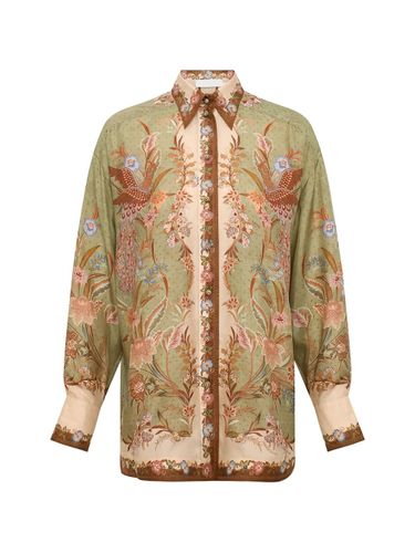 Zimmermann Indra Printed Silk Shirt - Zimmermann - Modalova