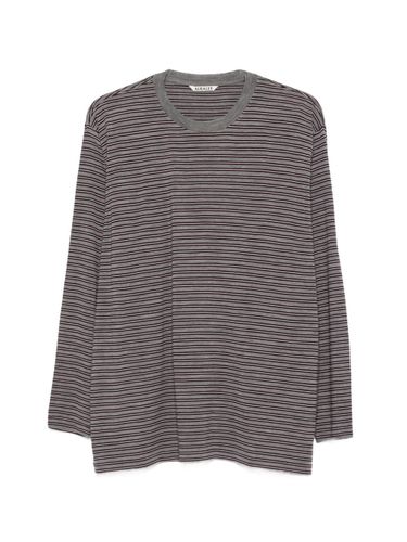 AURALEE Wool Striped T-Shirt - AURALEE - Modalova
