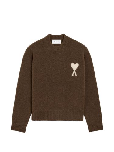 Ami De Coeur Wool Crewneck Sweater - Ami Paris - Modalova