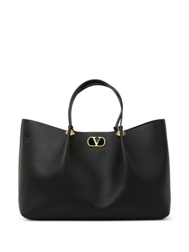 Vlogo Signature Large Leather Tote - Valentino Garavani - Modalova
