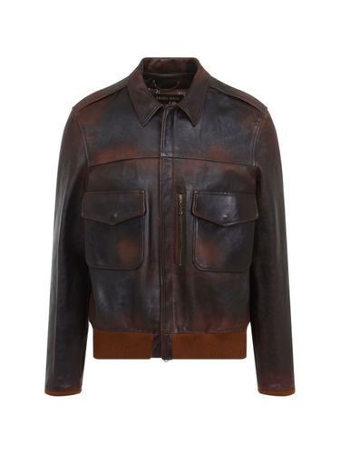 Golden Goose Leather Bomber Jacket - Golden Goose - Modalova