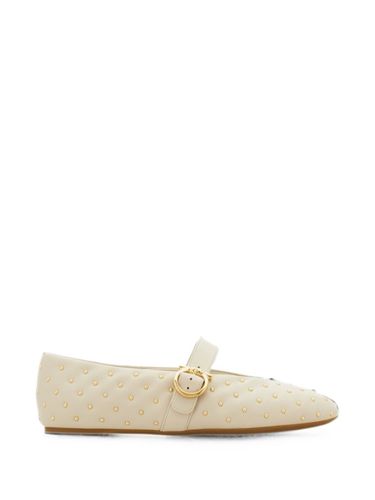 Leather Quilted Ballet Flats - Ferragamo - Modalova