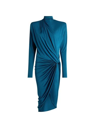 Balmain Draped Midi Dress - Balmain - Modalova