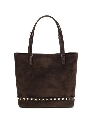 Rockstud Small Leather Tote Bag - Valentino Garavani - Modalova
