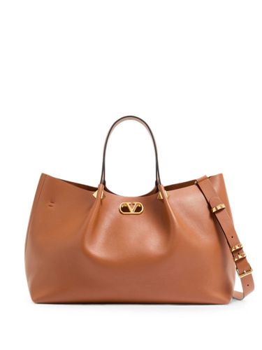Vlogo Signature Large Leather Tote - Valentino Garavani - Modalova