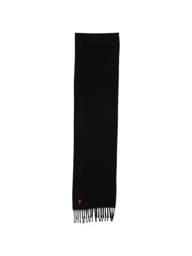 Ami Paris Ami De Coeur Wool Scarf - Ami Paris - Modalova