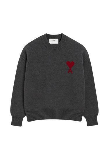 Ami De Coeur Wool Crewneck Sweater - Ami Paris - Modalova