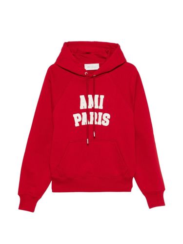 Ami Paris Logo Cotton Hoodie - Ami Paris - Modalova