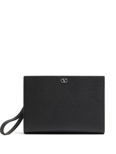 Vlogo Signature Leather Pouch - Valentino Garavani - Modalova
