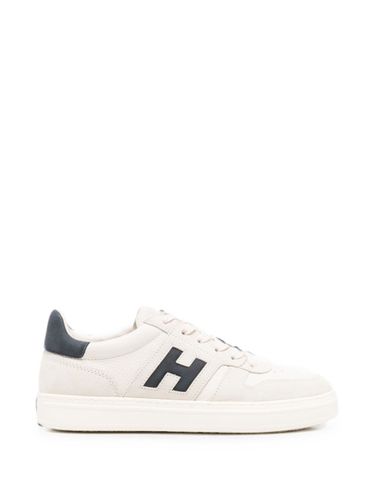 Hogan H668 Leather Sneakers - Hogan - Modalova