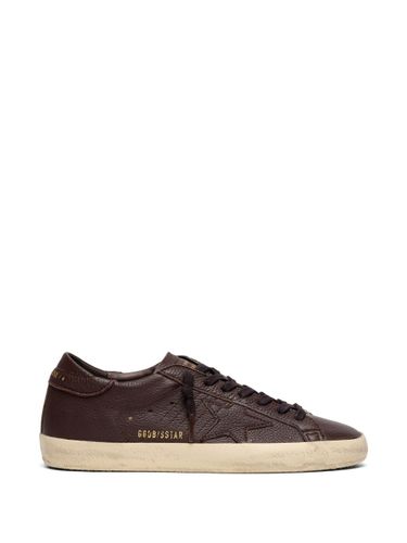 Super-Star Leather Sneakers - Golden Goose - Modalova