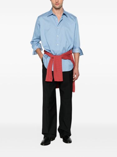 Cotton And Silk Striped Shirt - AURALEE - Modalova