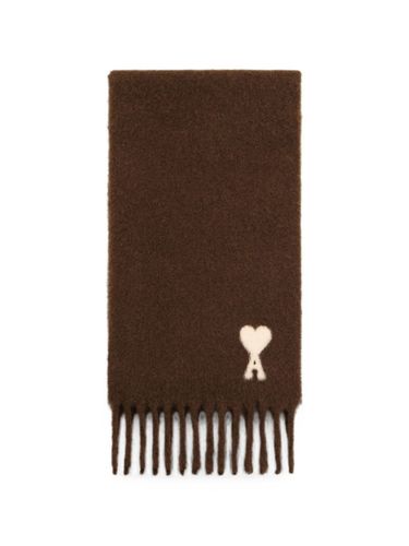 Ami Paris Ami De Coeur Wool Scarf - Ami Paris - Modalova