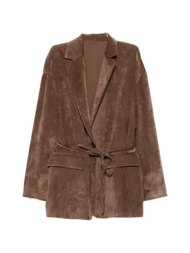 Velvet Belted Jacket - Brunello Cucinelli - Modalova