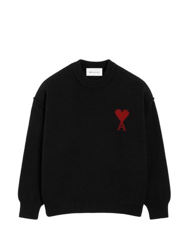 Ami De Coeur Wool Crewneck Sweater - Ami Paris - Modalova
