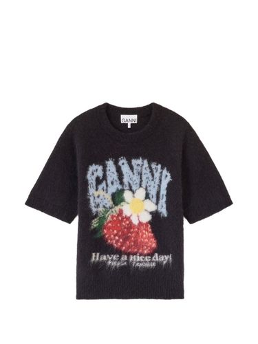 GANNI Wool T-Shirt - GANNI - Modalova