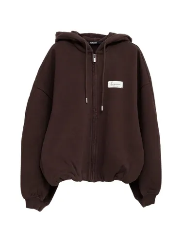 JACQUEMUS Logo Cotton Hoodie - JACQUEMUS - Modalova