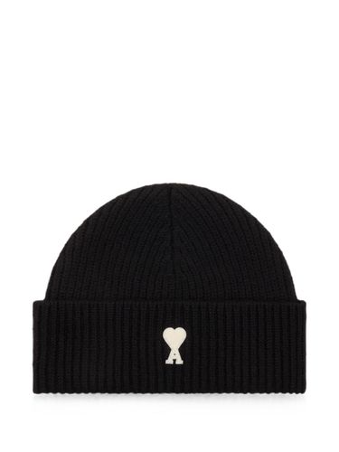 Ami Paris Ami De Coeur Wool Beanie - Ami Paris - Modalova