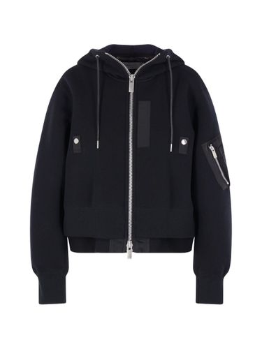 Sacai Nylon And Cotton Hoodie - Sacai - Modalova