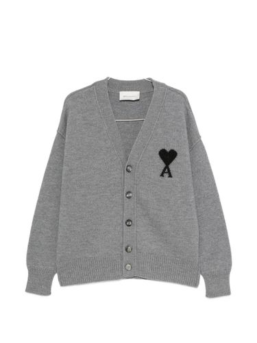 Ami De Coeur Wool Cardigan - Ami Paris - Modalova