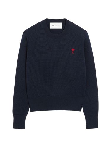 Ami De Coeur Wool Crewneck Sweater - Ami Paris - Modalova