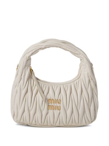 Wander Small Leather Hobo Bag - Miu Miu - Modalova