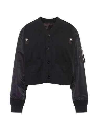 Sacai Cotton And Nylon Cardigan - Sacai - Modalova