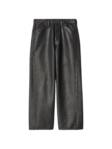 Leather Straight Leg Trousers - LEMAIRE - Modalova