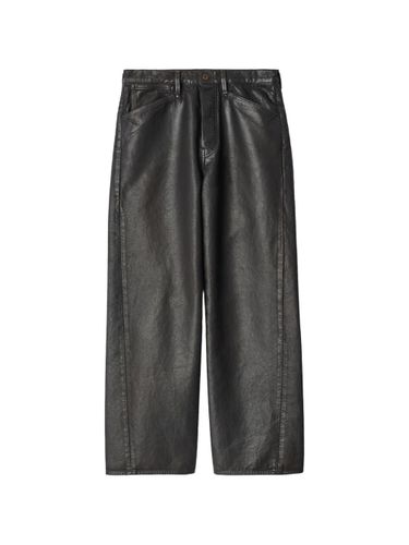 Leather Straight Leg Trousers - LEMAIRE - Modalova