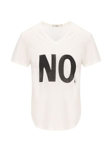 Fendi No Print Cotton T-Shirt - Fendi - Modalova