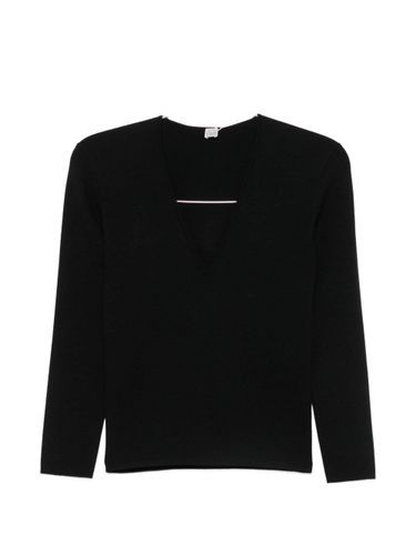 TOTEME V-Necked Sweater - TOTEME - Modalova