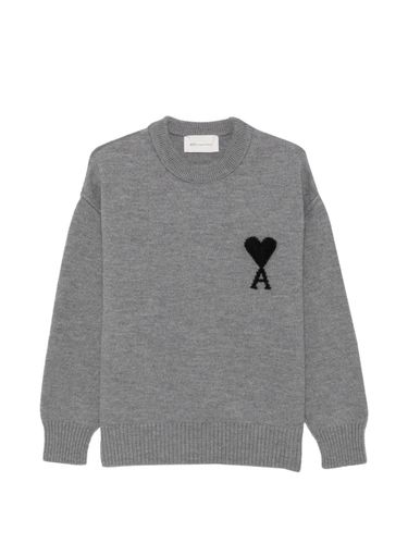 Ami De Coeur Wool Crewneck Sweater - Ami Paris - Modalova
