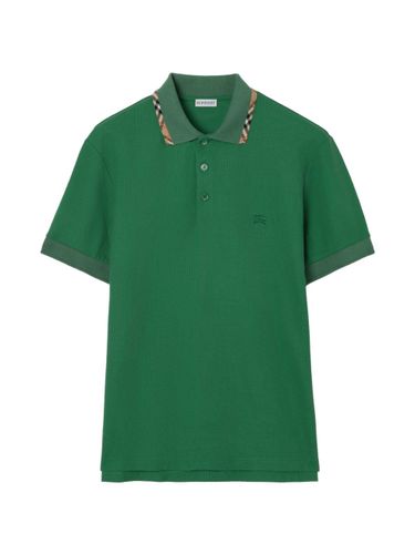 Burberry Logo Cotton Polo Shirt - Burberry - Modalova
