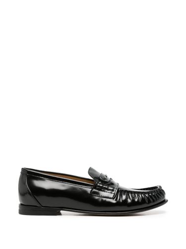 Fendi Fendi Scrunch Leather Loafers - Fendi - Modalova