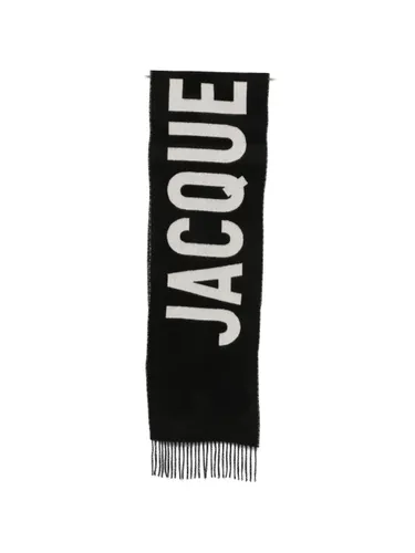 JACQUEMUS Logo Wool Scarf - JACQUEMUS - Modalova