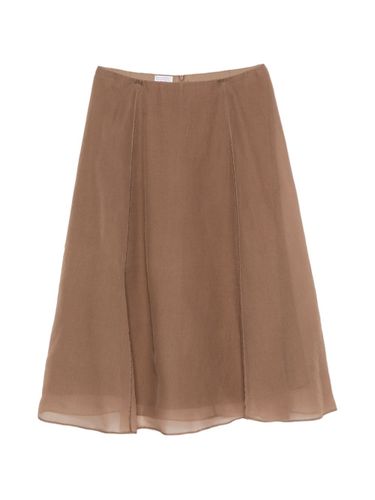 Brunello Cucinelli Silk Midi Skirt - Brunello Cucinelli - Modalova
