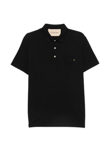 Valentino Vgold Cotton Polo Shirt - Valentino - Modalova