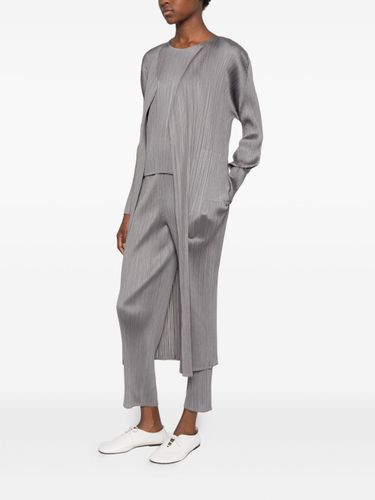 Pleated Long Cardigan - PLEATS PLEASE ISSEY MIYAKE - Modalova