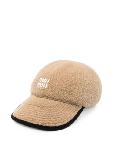 Miu Miu Fleece Wool Baseball Cap - Miu Miu - Modalova