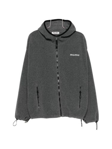 Miu Miu Fleece Blouson Jacket - Miu Miu - Modalova