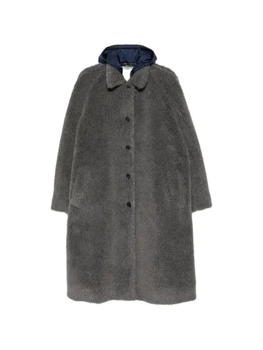 Wool Blend Long Coat - Miu Miu - Modalova