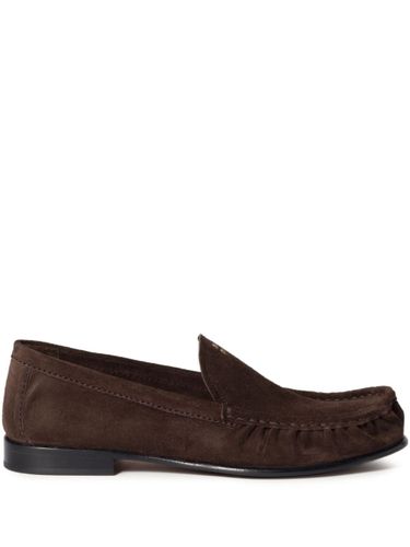 Miu Miu Suede Leather Loafers - Miu Miu - Modalova