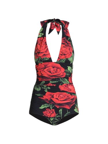 Dolce & Gabbana Rose Print Swimsuit - Dolce & Gabbana - Modalova