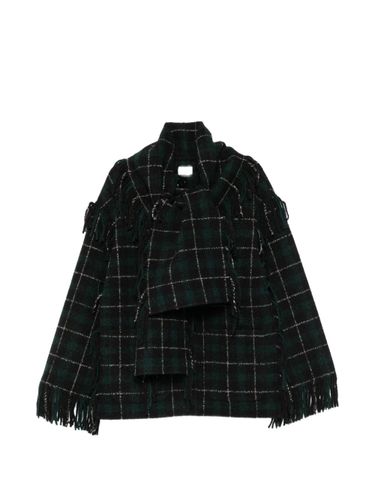 TOTEME Wool Fringed Scarf Jacket - TOTEME - Modalova
