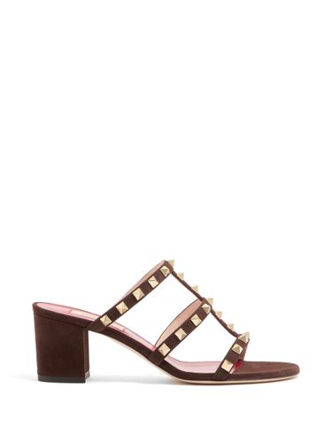Rockstud Leather Sandals - Valentino Garavani - Modalova
