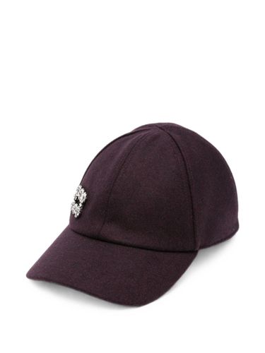 Rv Flower Strass Baseball Cap - Roger Vivier - Modalova