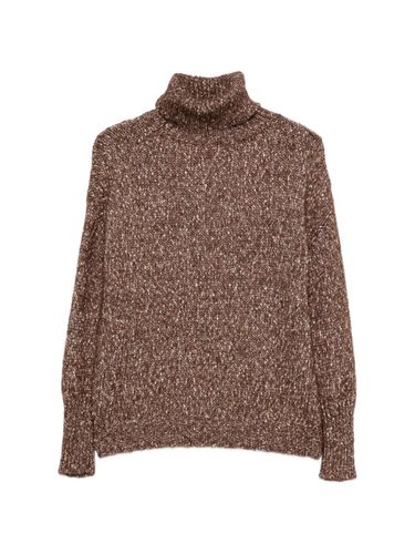 Cotton And Wool Turtle-Neck Sweater - Base - Modalova